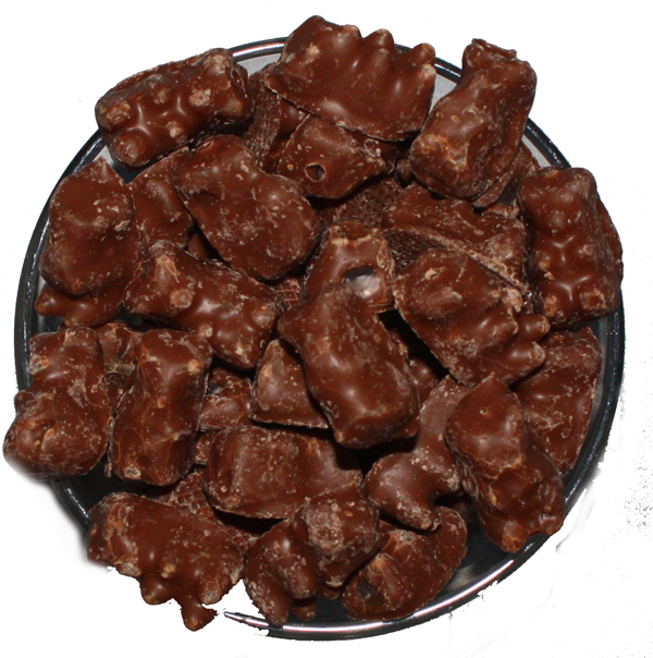Chocolate Gummi Bears 8oz Yummies Candy & Nuts