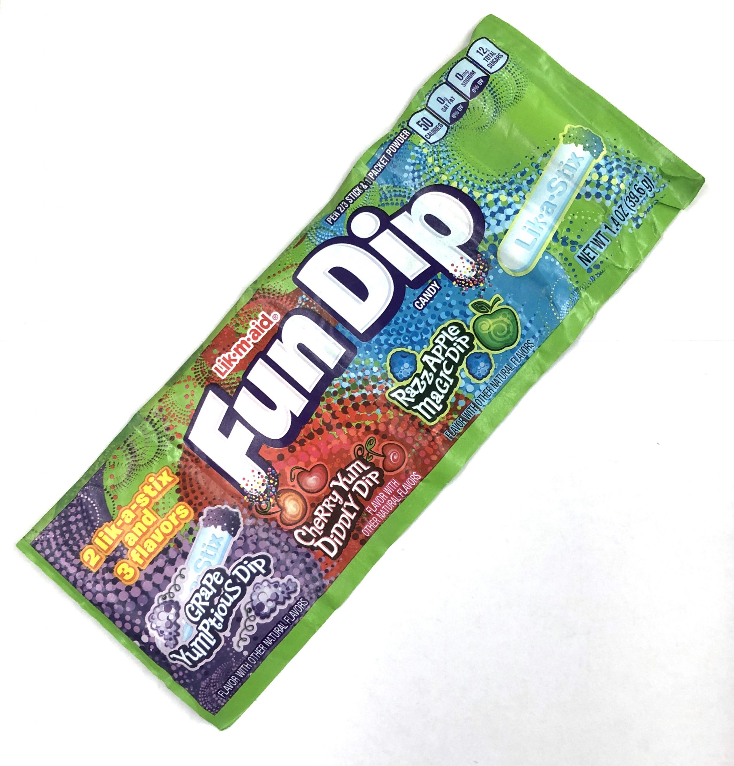 Fun Dip 2 likastix & 3 flavors Yummies Candy & Nuts