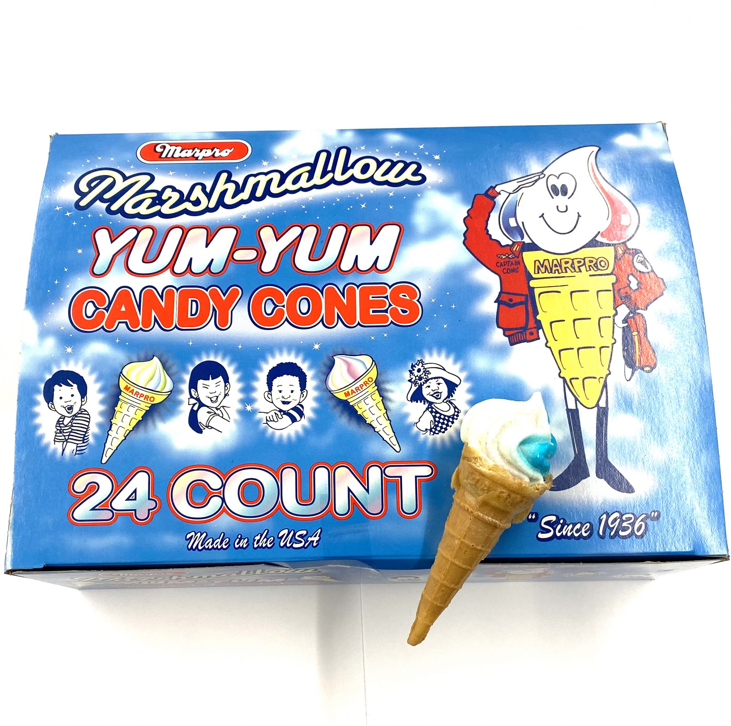 Marshmallow Cones 24 Count Yummies Candy & Nuts