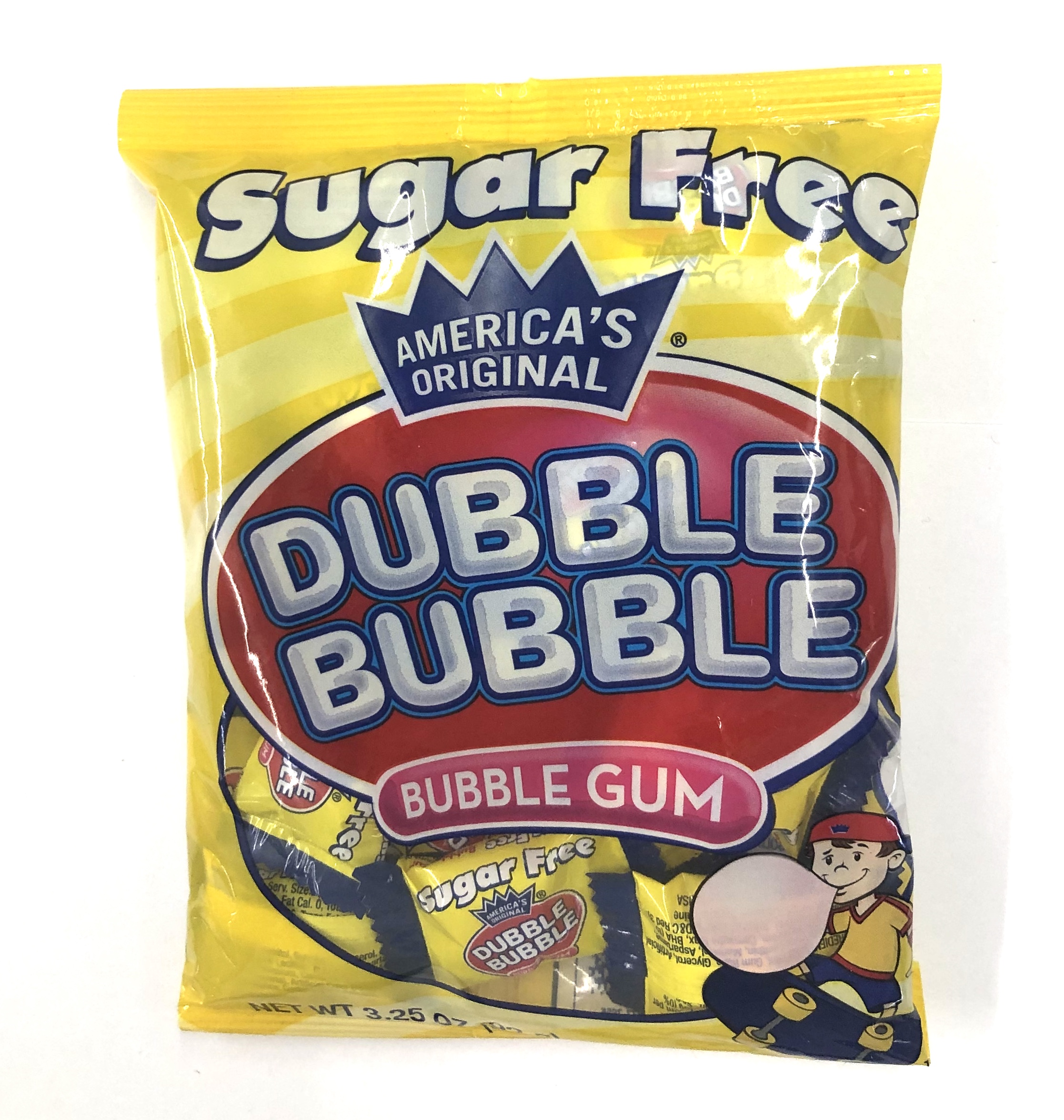 Sugar Free Bubble Gum - 3.25oz - Yummies Candy & Nuts